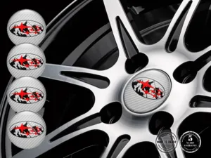 Subaru Wheel Stickers Style Epoxy Dome Upgrade